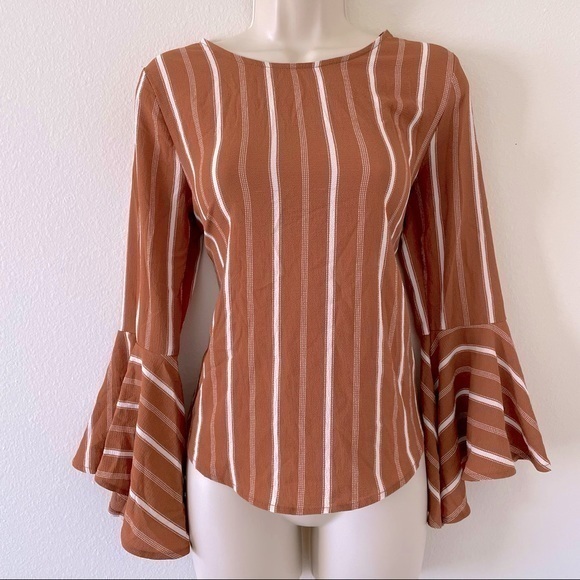 Sweet Wanderer Tops - Sweet Wanderer Bell Sleeve Blouse